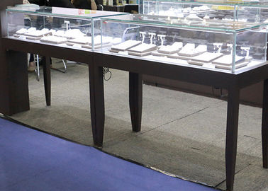 Matte schwarze Farbe Zieh - Schublade Glas Tisch Anzeigezähler 1200X550X900MM