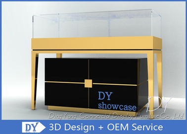 S / S + MDF + Glas + Lichter Gold Schmuck Showroom Innenraum 3D-Design