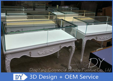 3D-Design Holzglas Schmuck-Display-Vitrine mit Schloss Größe 1200X550X950MM