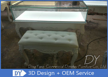 3D-Design Holzglas Schmuck-Display-Vitrine mit Schloss Größe 1200X550X950MM