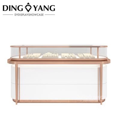 High-End Custom Made Tabletop Schmuck Display Case, gute Qualität Schmuck Schaufenster, bieten den gesamten Laden 3D-Design-Service