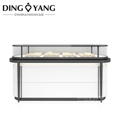 High-End Holz Glas Schmuck Display Case Beleuchtung, Schaufenster Fabrikhersteller, hohe Qualität mit erschwinglichem Preis