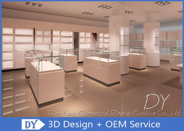 OEM-Shop Schmuck-Display-Kästen für Einzelhandelsgeschäfte / Diamant-Display-Vitrine
